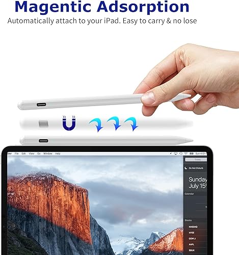 Miniatura 5 de Lápiz óptico para tabletas Android, teléfonos, lápiz capacitivo para Samsung iPhone, bolígrafos universales activos para iOS/Android, la mayoría de