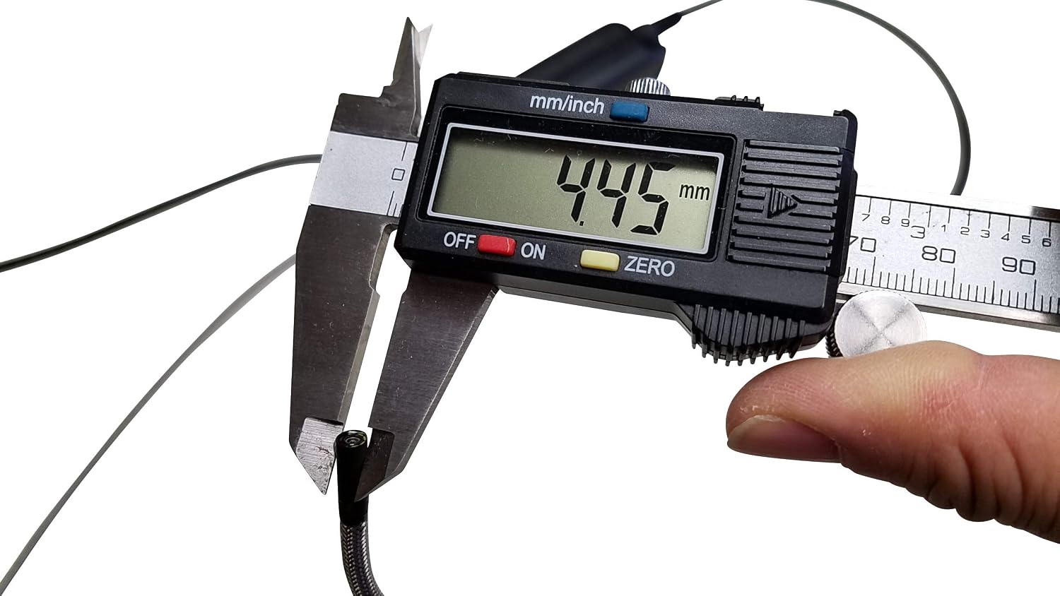 Vividia D3245 USB Digital 2-Way Articulating 180 Degree Borescope Videoscope Inspection Camera with 4.5mm Diameter 1.5 Meter Long Camera Probe for PC MacOS Android for Diesel and PT6 Turbine Engines