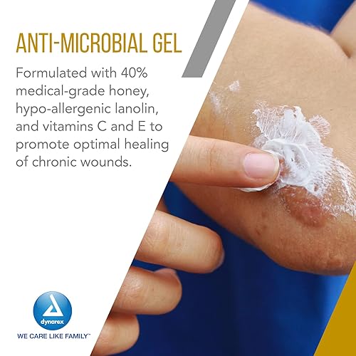 Miniatura 3 de Dynarex Honey L-mesitran Gel suave para curar heridas con miel de grado médico, 1.75 onzas, 24 unidades