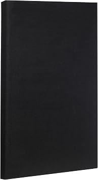 ATS Acoustics Sound Absorbing Noise Dampening Acoustic Panel Wall Treatment 24" x 36" x 2" Beveled Edge Black