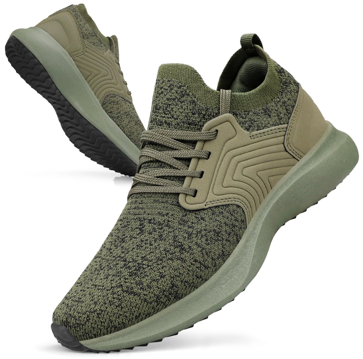 Giniros Heren Trainers Hardloopschoenen Wandelschoenen Lichtgewicht Sport Atletisch Gym Fitness Mode Trainingsschoenen Casual Comfortabel Ademende Platte Mesh Tennisschoenen Outdoor Joggen