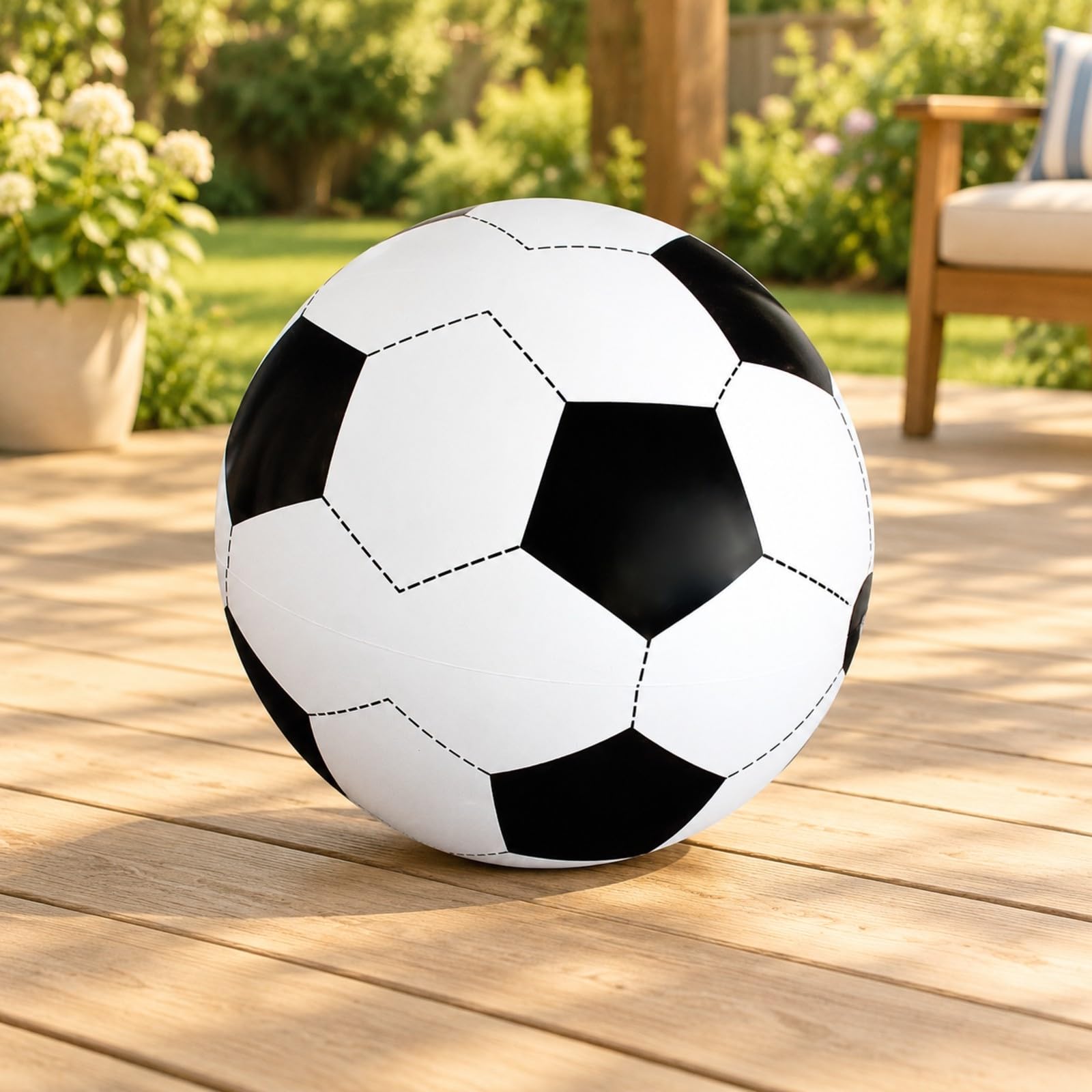 Pne da Calcio Pannelli Esagonali Cuciti da Esrno Pne Calcio Gonfiabile Portatile Famiglie, Giardino, Spiaggia