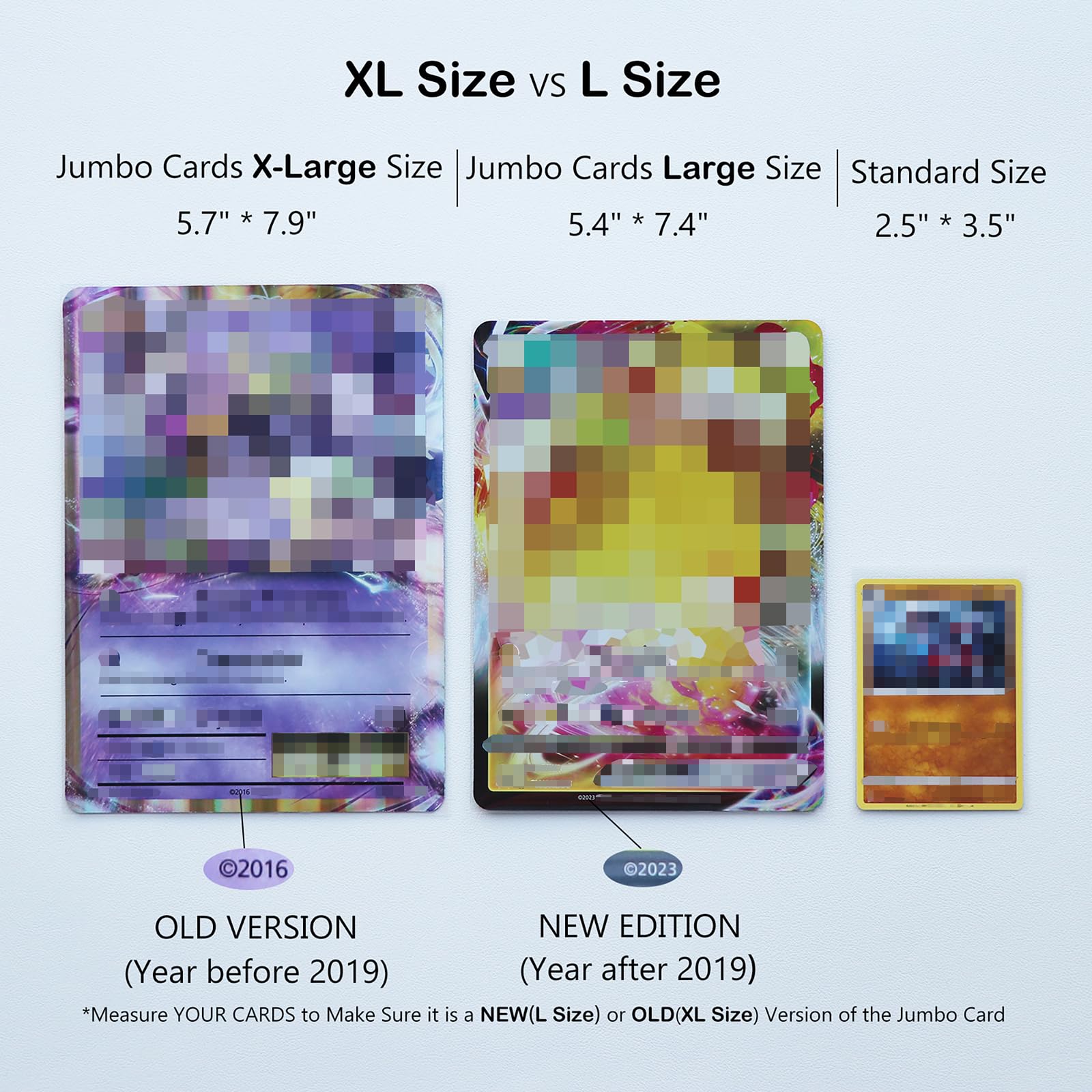 Amazon.com: Rayvol Jumbo Card Sleeves Size XL:5.7 x 7.9 Inch