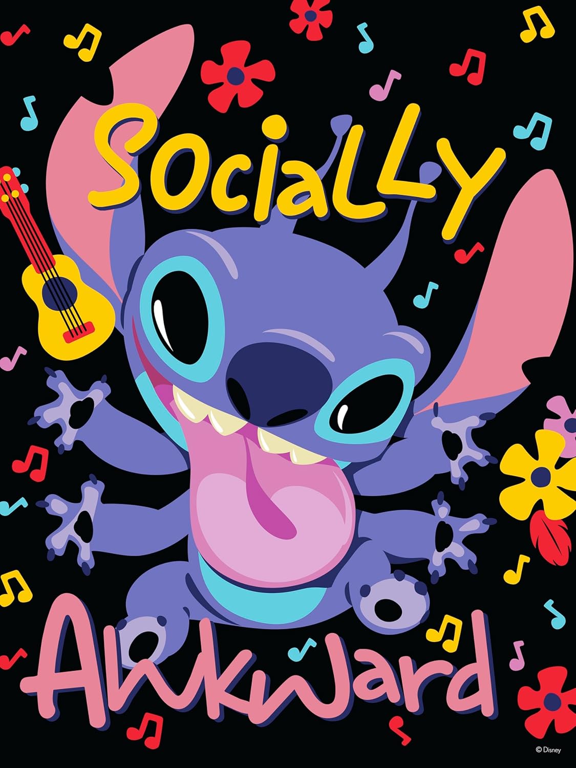 Ceaco - Disney - Stitch - Socially Awkward - Large Piece Jigsaw Puzzle for Adults