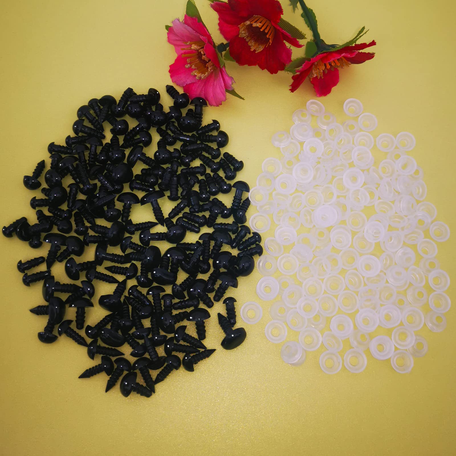 151 Pezzi Occhi E Nasi Sicurezza Per Bambole - Kit Fai Da Te Con Rondelle 6-10mm - Foto 5