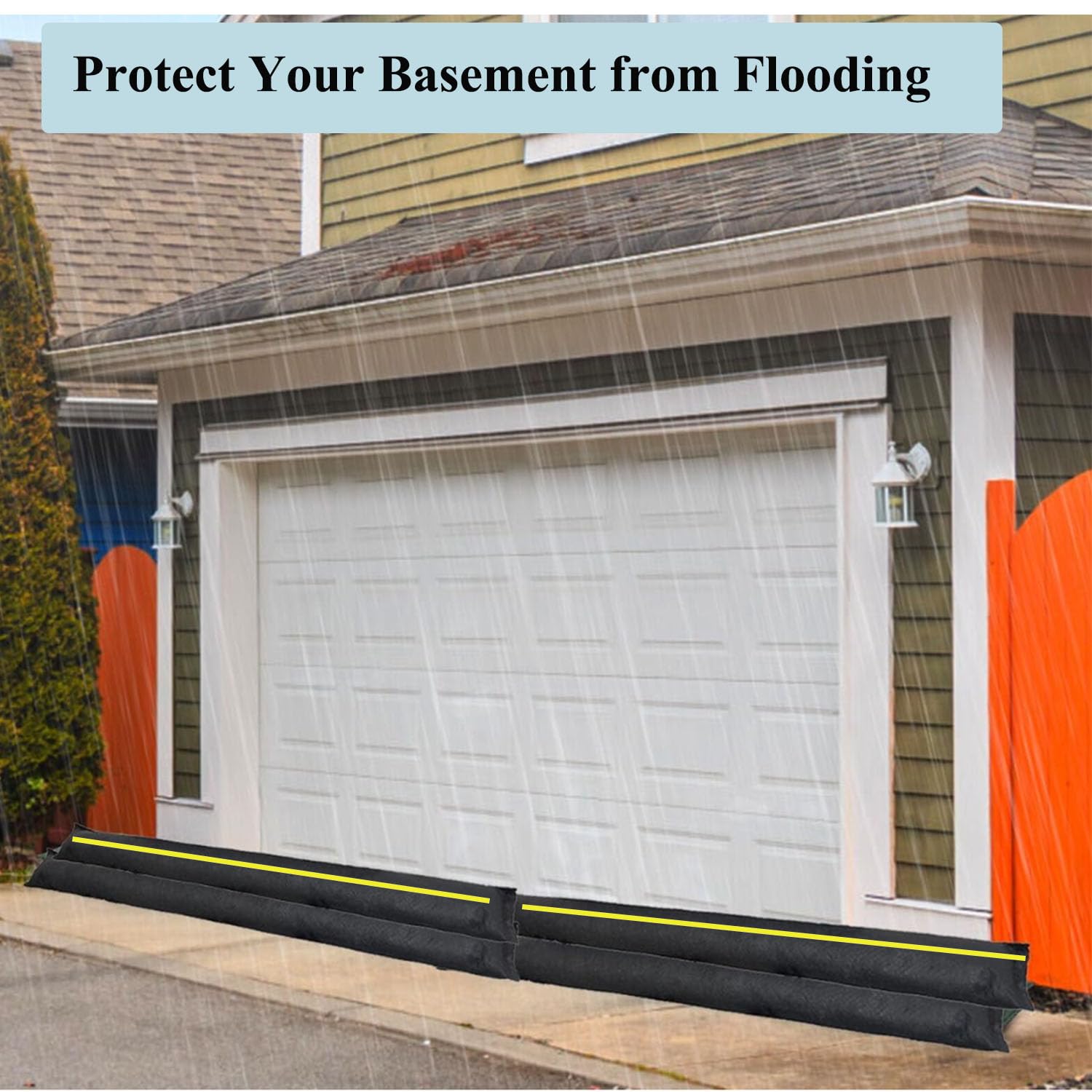 Barriera Anti Allagamento Autogonfiante - 10 Sacchetti Senza Sabbia - Foto 3