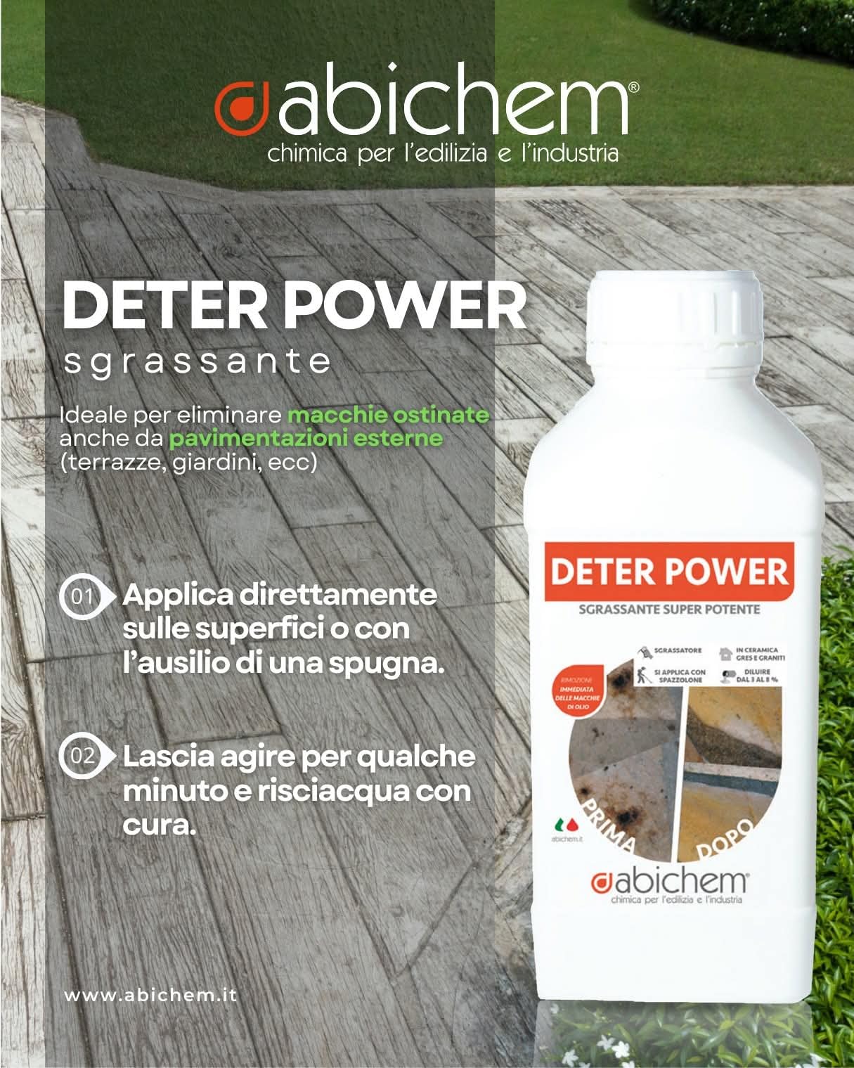 ABICHEM DETER POWER – Sgrassatore Super Potente