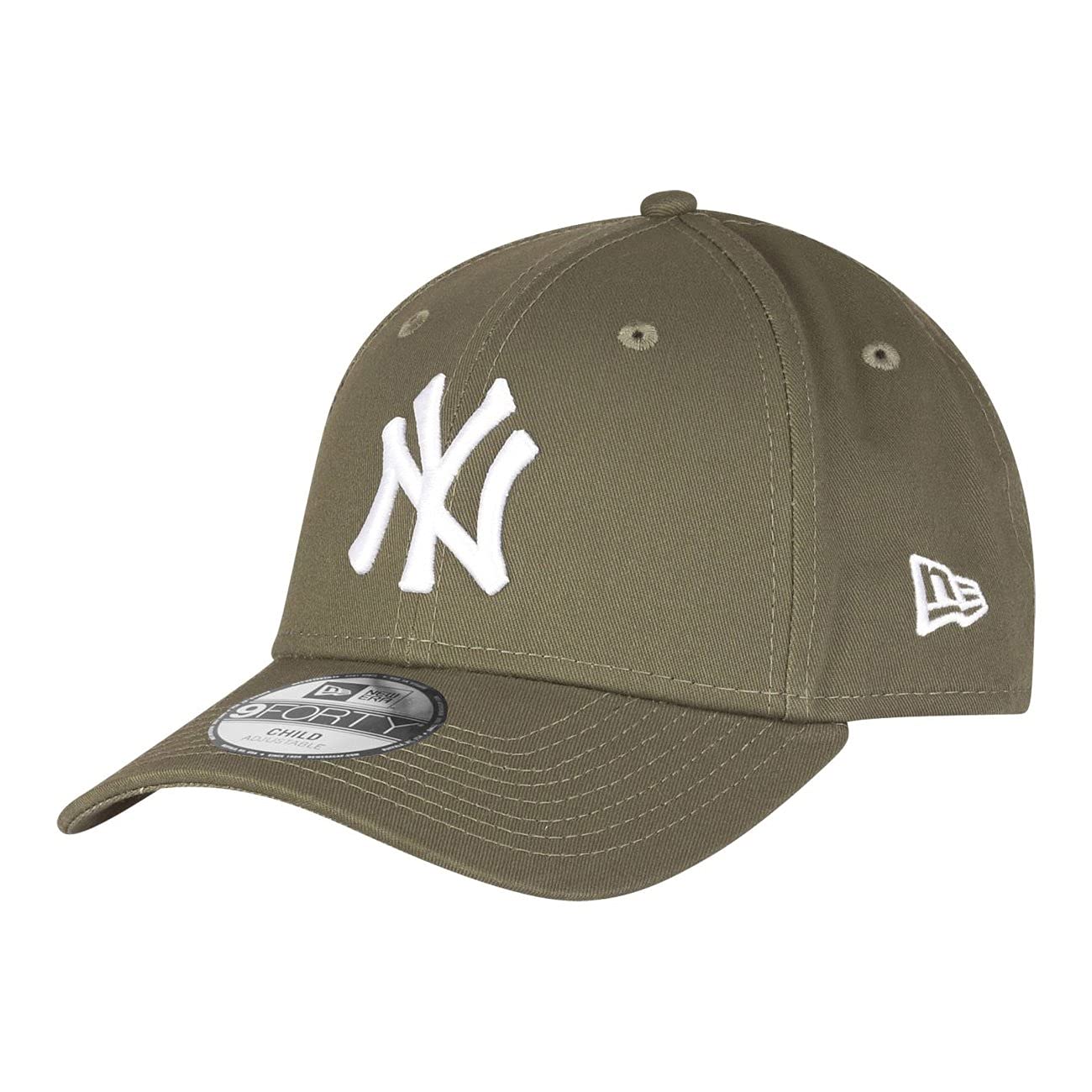 New Era Kids Mlb League Essential 9Forty Cap, New York Yankees - Green, 4-6 Years