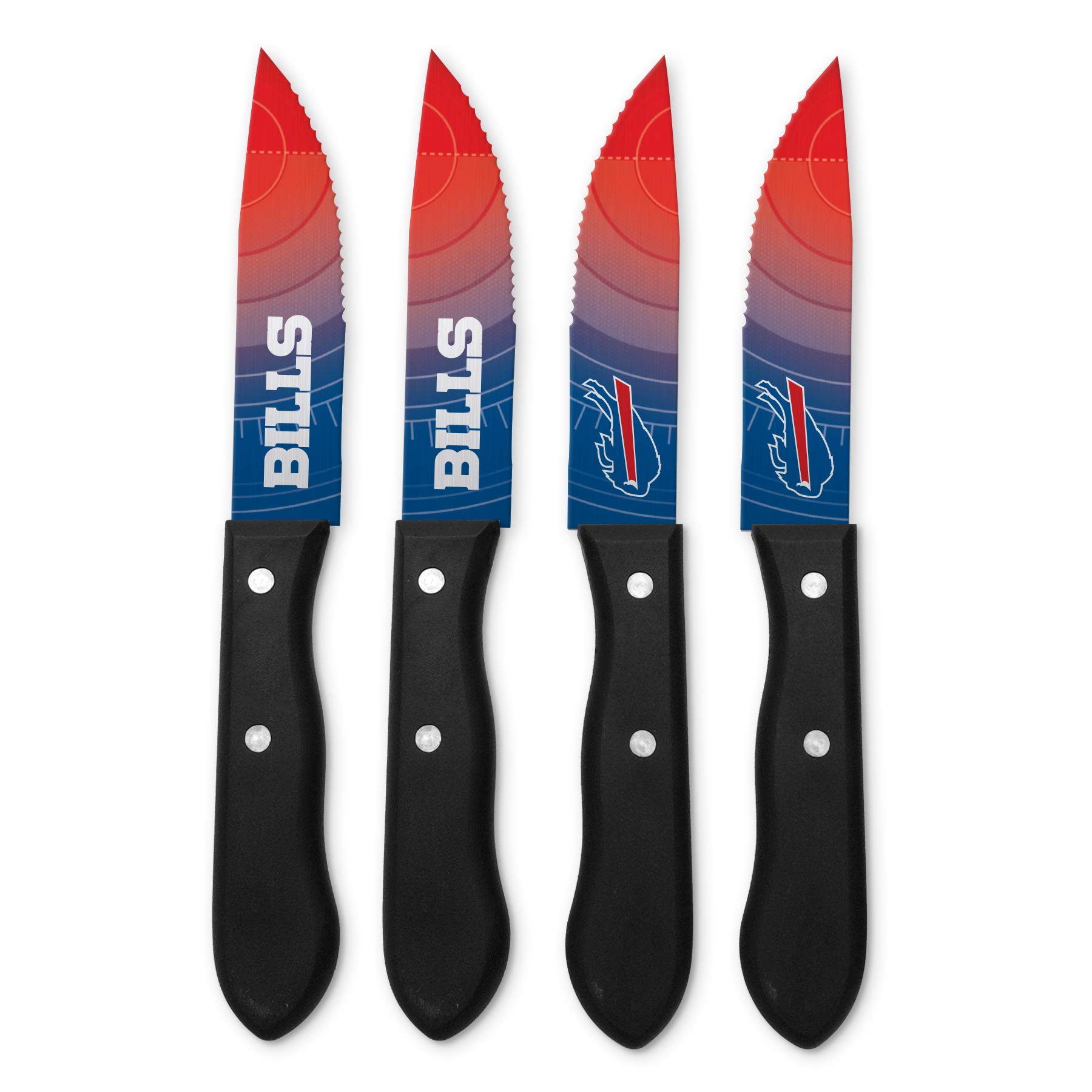 The Sports Vault by Inglasco NFL Buffalo Bills Steak Knives