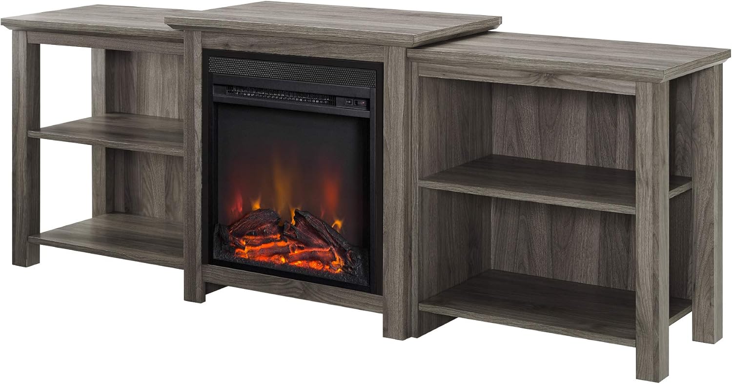 Walker Edison Wren Classic 6 Cubby TV Stand for TVs up to 80 Inches, 70 Inch, Espresso : Home & Kitchen