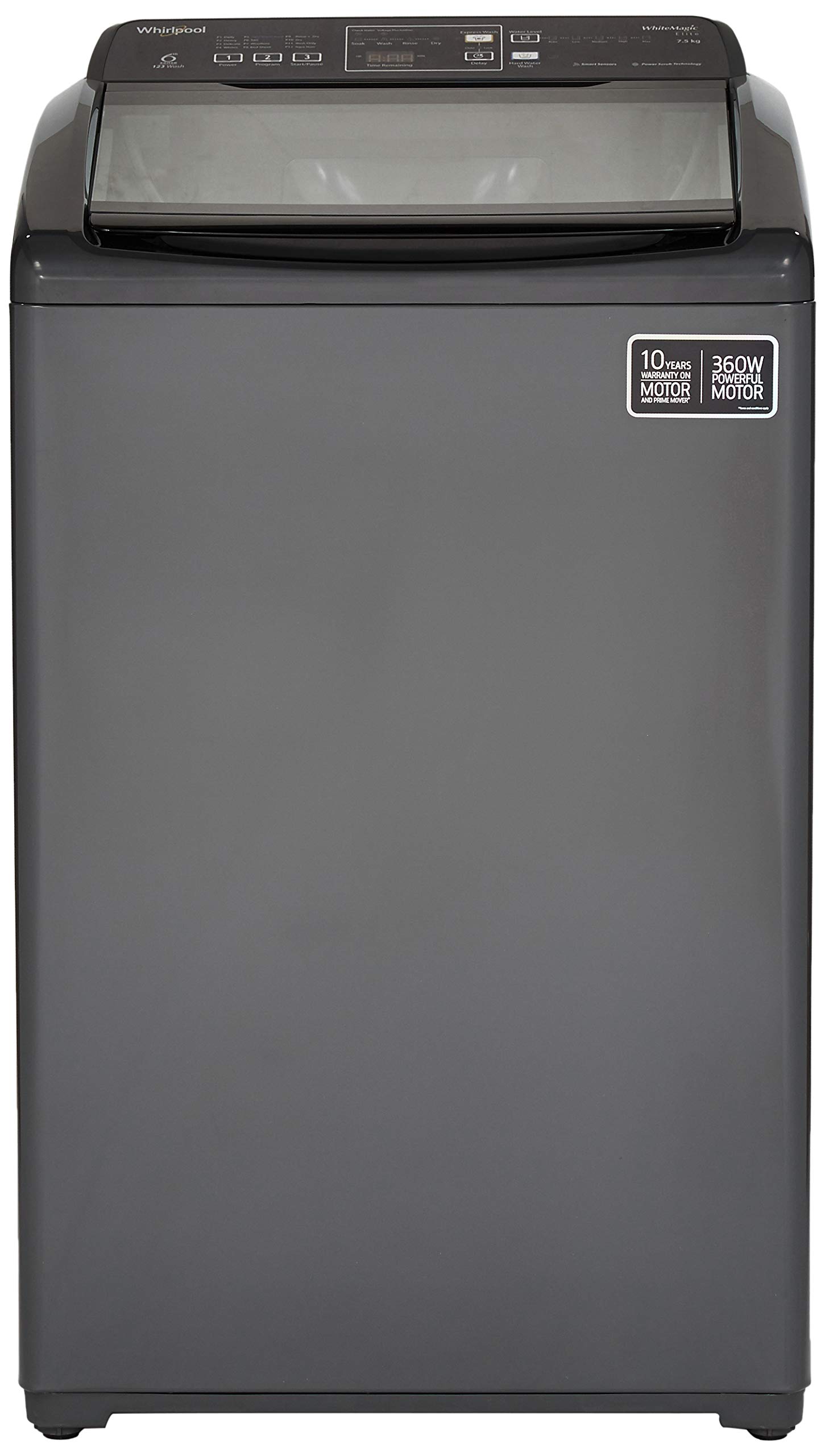 Whirlpool 7.5 Kg 5 Star Fully-Automatic Top Loading Washing Machine (WHITEMAGIC ELITE 7.5, Grey, Hard Water Wash) (B07NSRNF79) Amazon Price History, Amazon Price Tracker