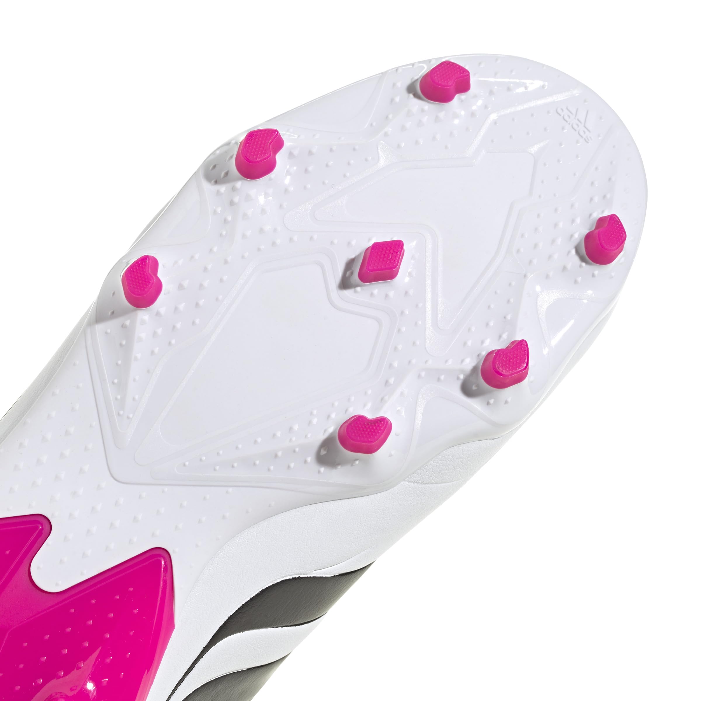 adidas Predator Precision.3 młodzieżowe korki do ziemi, Cloud White/Core Black/Team Shock Pink, 1 US Big Kid