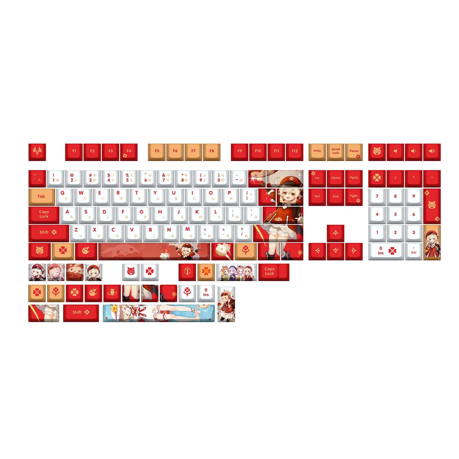 Amazon | 日本語配列 キーキャップ げんしん 原神 周辺 クレー 八重