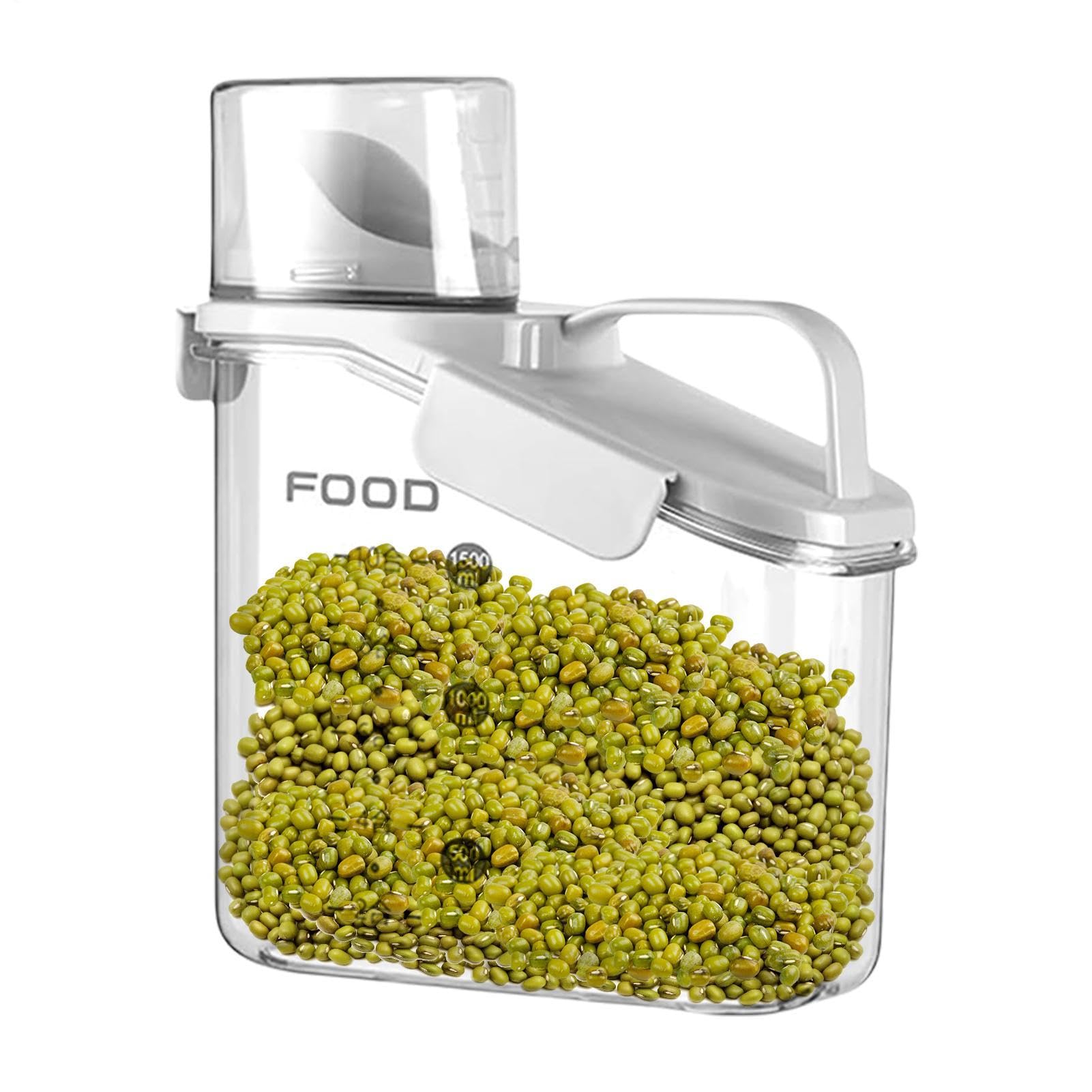 Contenedor de cereales para evitar polillas y conservar el arroz seco