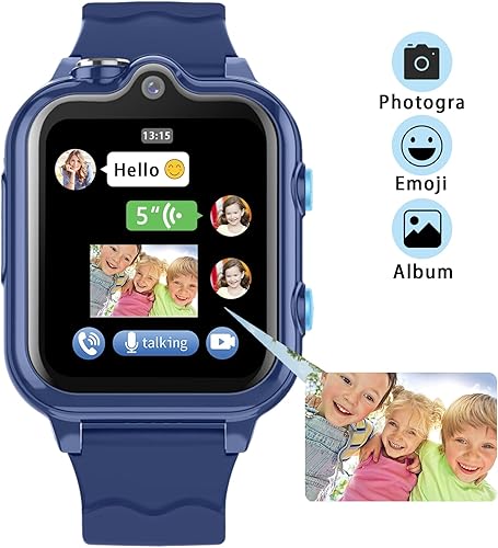 Miniatura 3 de Reloj inteligente para niños, reloj GPS 4G para niños con WiFi, SMS, llamadas, chat de voz y video, Bluetooth, grabación de audio, alarma,