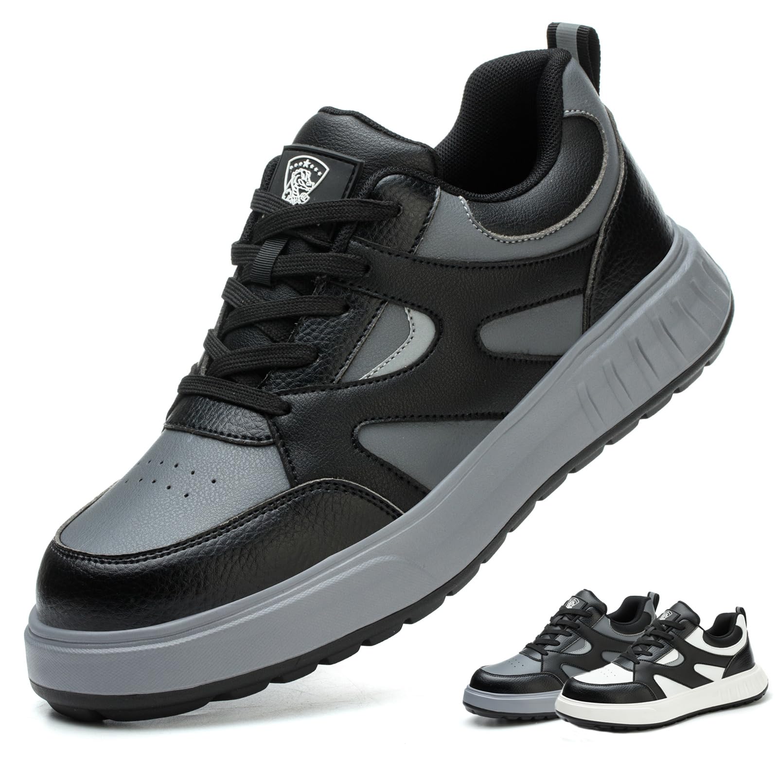 Scarpe Antinfortunistiche Uomo Donna Leggere Scarpe da Lavoro con Punta in Acciaio Comode Scarpe Sicurezza Traspiranti