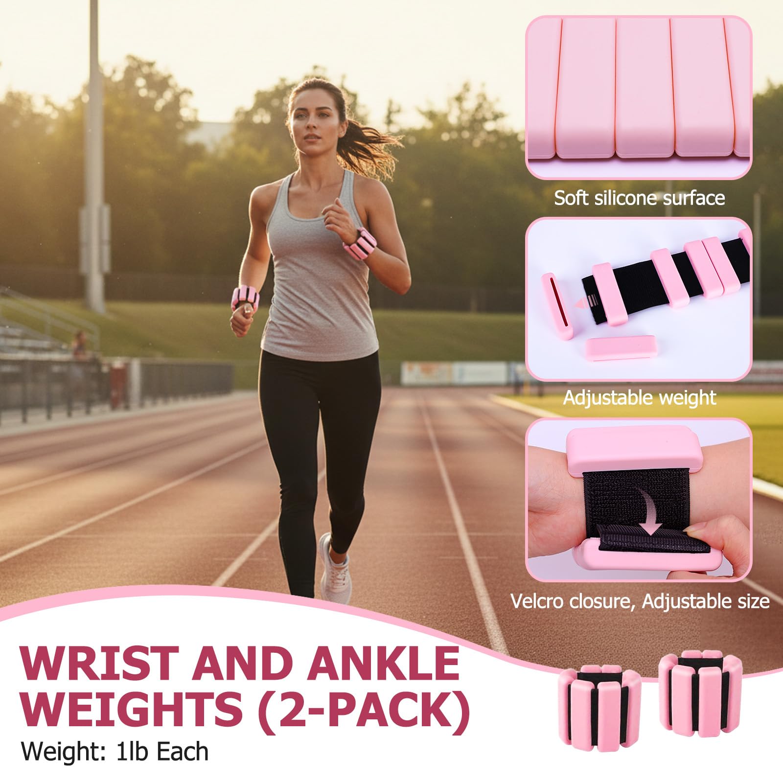 All-in-One Home Workout Kit für Frauen - Pilates Kit mit Knöchelgewichten Magic Circle 12 Zoll Widerstandsbänder Mini Pilates Ball Tragetasche - Anfänger Pilates Geschenkset für Muttertag Geburtstag