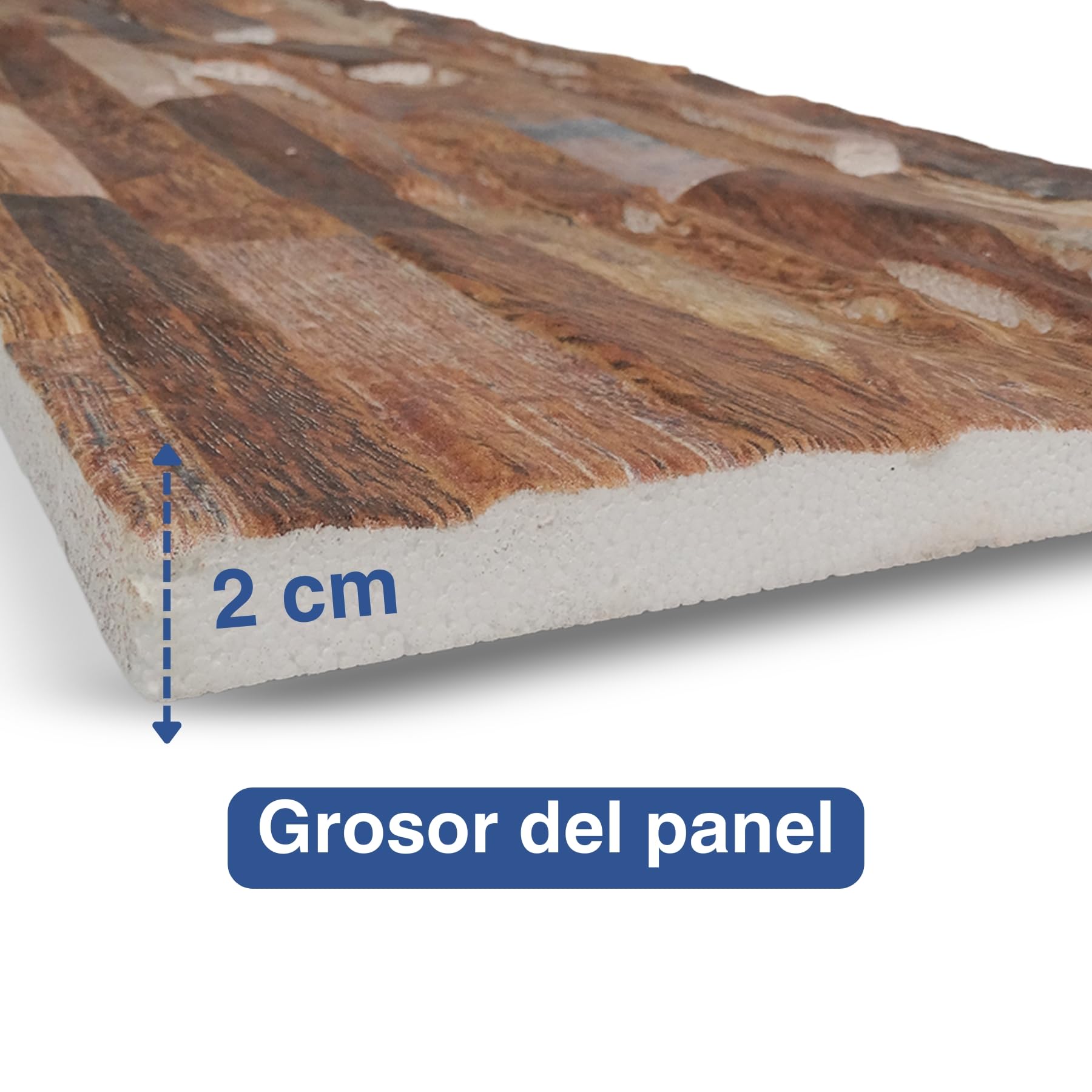 Paneles decorativos para pared efecto piedra, 17 piezas (6,12 m2), 30 x 120 x 2 cm, revestimiento poliestireno expandido (EPS), aislamiento térmico, ajustable, para interior y exterior (Ámbar)