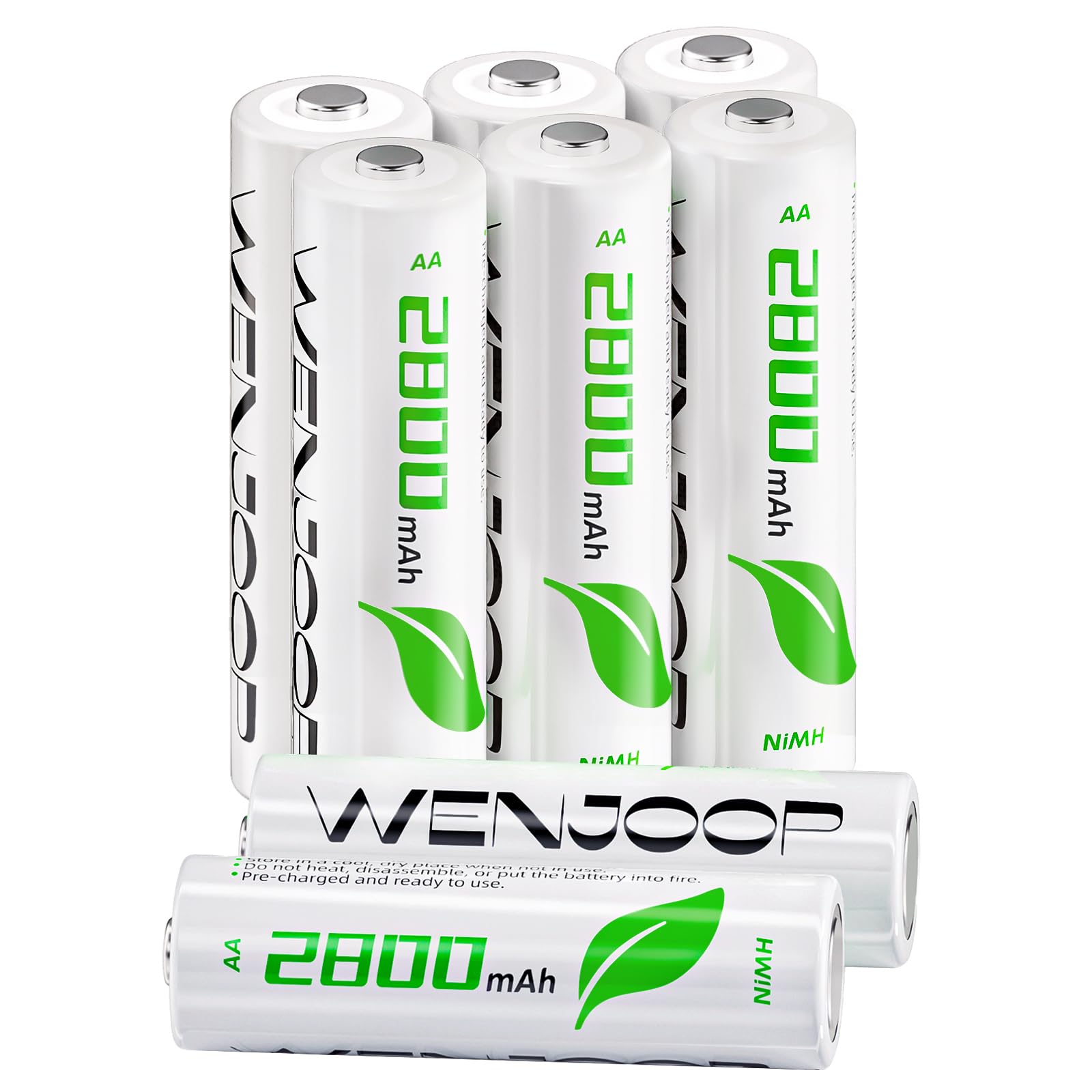 WENJOOP 単3充電池 8本 充電式 ニッケル水素 1.2V 2800mAh…