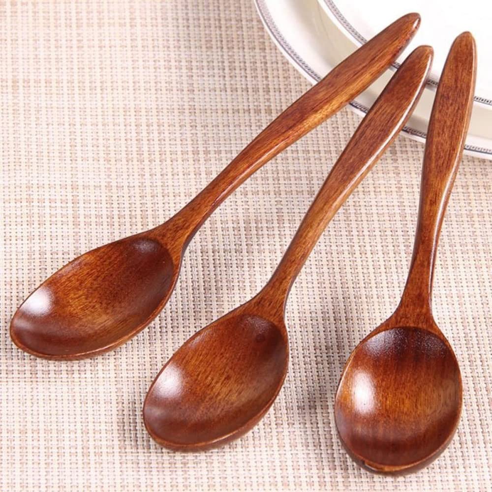 Moisture Set di Cucchiai Sfusi Cucchiaio Mixing Sollevamento Cucchiaino Cucina Cucina Forniture Cucina Cucina utensile utensile Stoviglie for Uso Domestico Cucchiai da Mangiare (Quantity : 6)