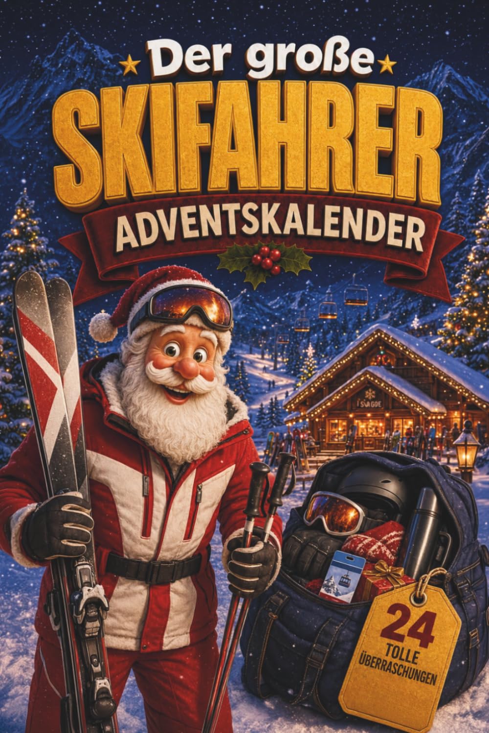 Der große Ski Adventskalender: Das Adventskalender-Buch für Skifahrer & Wintersport-Fans mit Geschichten, Wissen und Rätseln
