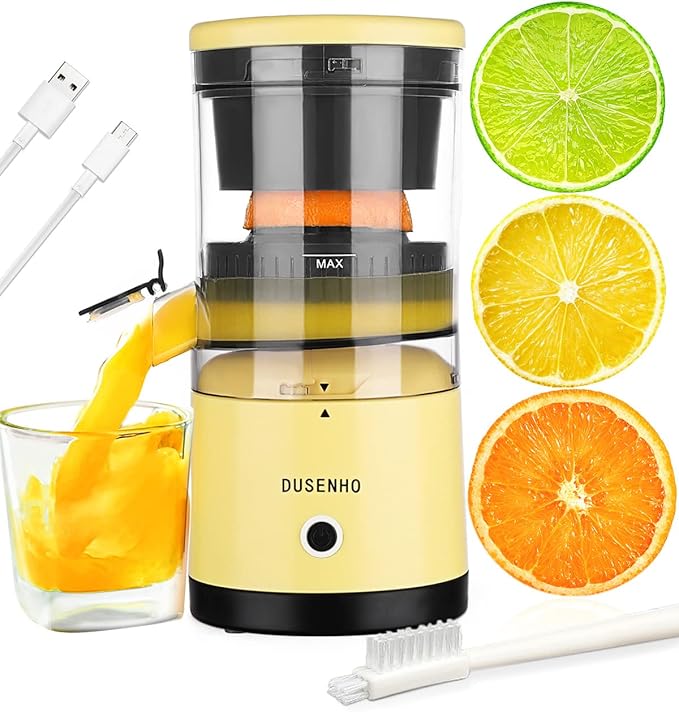 Electric Juicer Rechargeable Citrus Juicer Machines with USB and