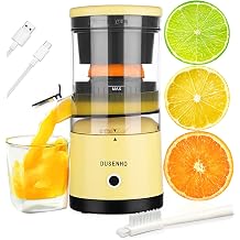 Citrus Juicer Machines Rechargeable - Portable Juicer with USB and Cleaning Brush for Orange, Lemon, Grapefruit