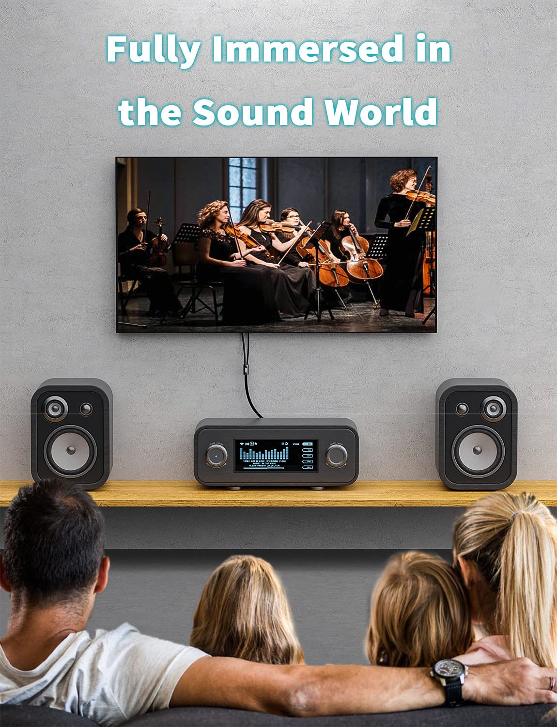 EMK Cavo audio stereo da RCA maschio a RCA maschio, 2 m, per Home Theater, HDTV, amplificatori, sistemi Hi-Fi