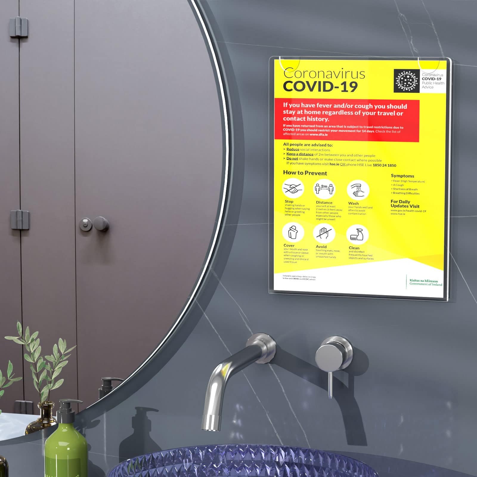 HIIMEI wielorazowa torba na plakat DIN A4, wyświetlacz reklamowy, 6 sztuk, szkło akrylowe A4, uchwyt na plakat / znaki reklamowe, przezroczysta (A4 210 mm x 297 mm), przezroczysty