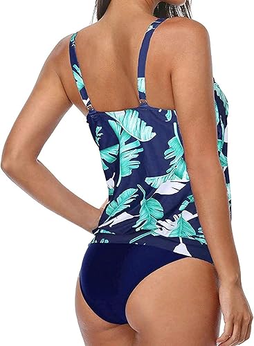 Miniatura 7 de Womens Swimsuit Size 16 Suit Two Women Bathing Piece Swimsuit with Shorts Top Swimwears Womens Plus Size
