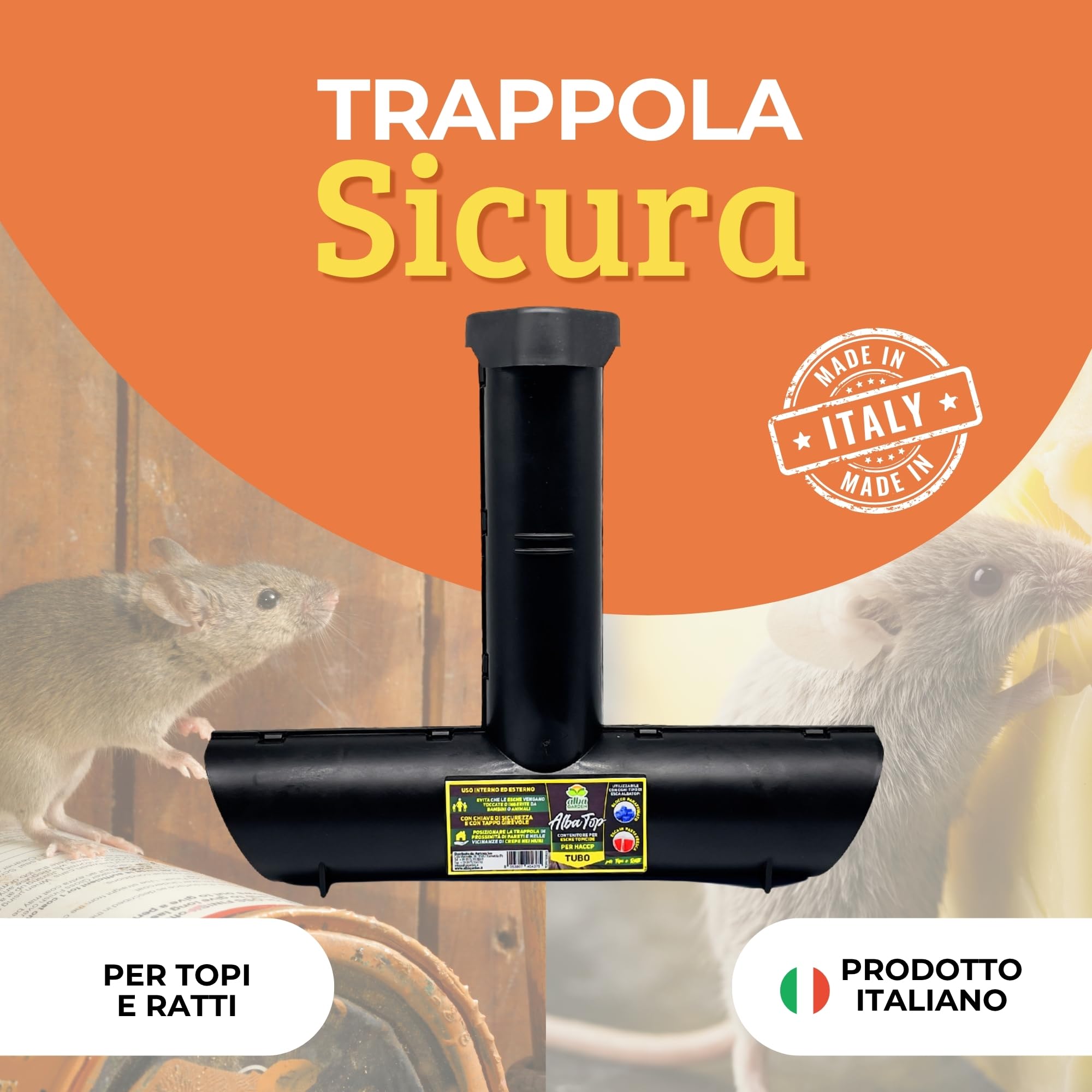 Glovios Trappola per topi viva Confezione da 4 riutilizzabili senza