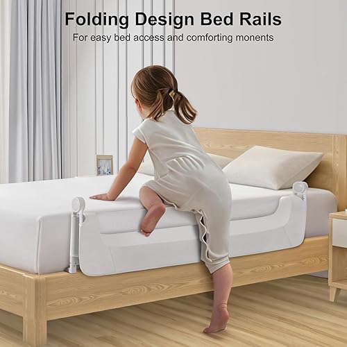 Miniatura 8 de Riel de cama para niños pequeños, rieles de cama para niños, para cama individual, matrimonial, Queen, King, litera, protector de riel de cama extra