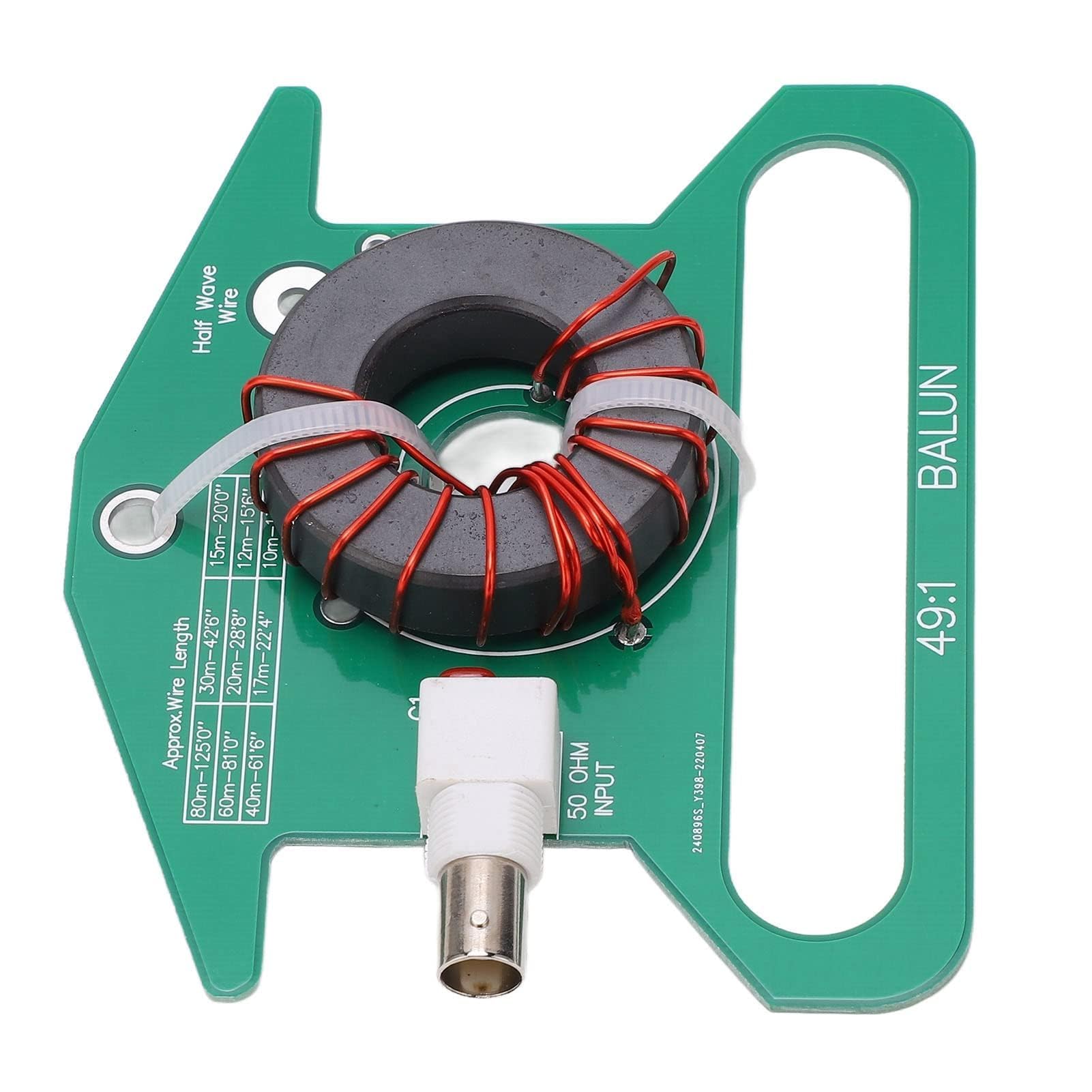 No Tune Endgespeistes Halbwellen-Antennenmodul Kurzwellen-Funk-Symmetrie-Antenne Symmetrisch-zu-Unsymmetrisch-Transformator 5‑35 MHz