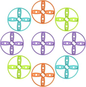 Ivtivfu Flying Disc Launcher Toy Supplements 24PCS, Outdoor Toys for Ages 3 4 5 6 7 8 Boys and Girls, Suitable for Handheld and Stomp Disc Launchers, Outside Kids Games for Beach Yard and Park