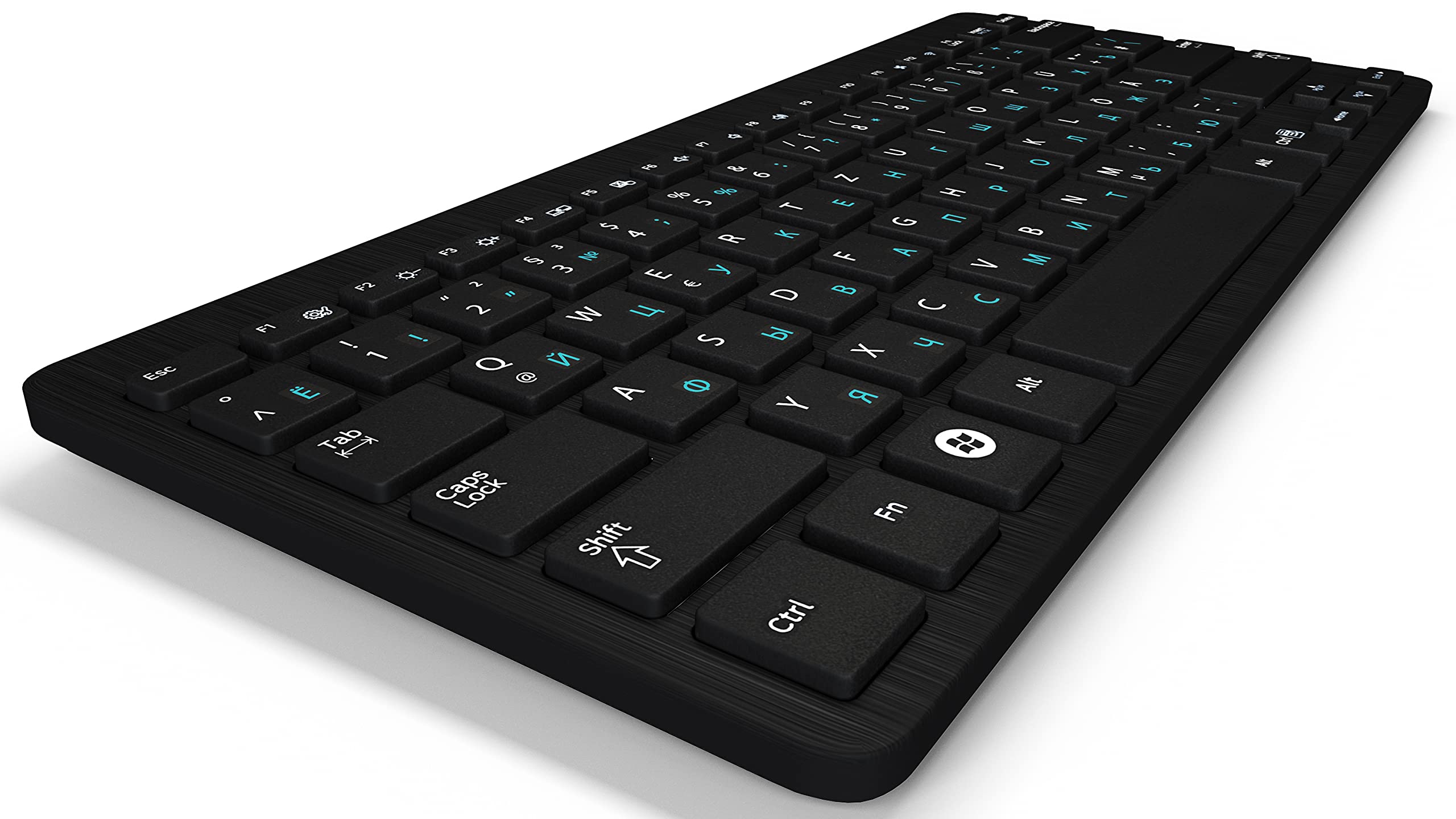 5x6mm - Pegatinas rusas universales para teclados de PC, portátil y MacBook, color AZUL CLARO |??????????????????????????? | Pegatinas para teclado ruso