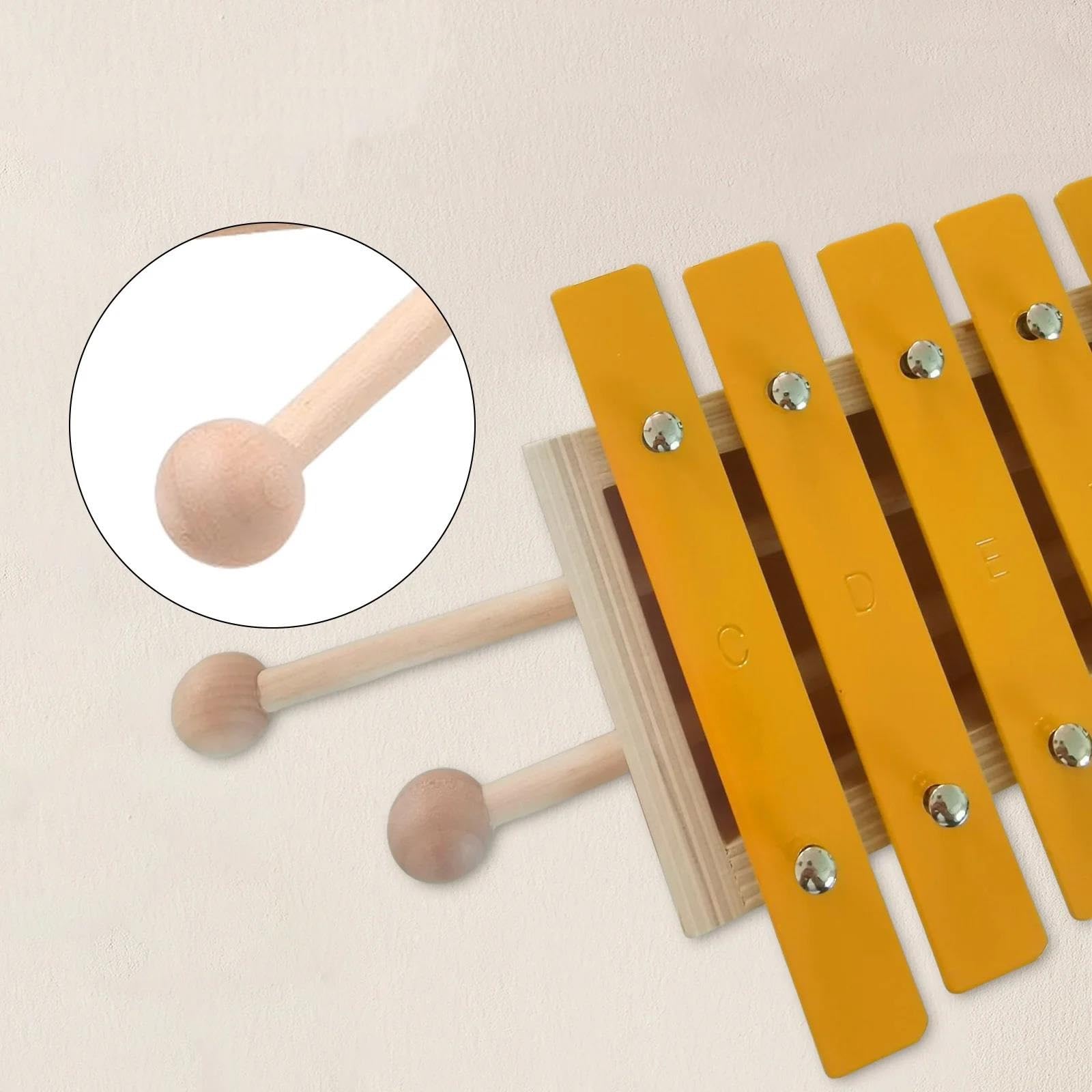 Instrumento Xilófono Glockenspiel De 13 Notas Xilófono Clásico De Color Madera Teclas De Metal Regalo De Percusión Para Principiantes