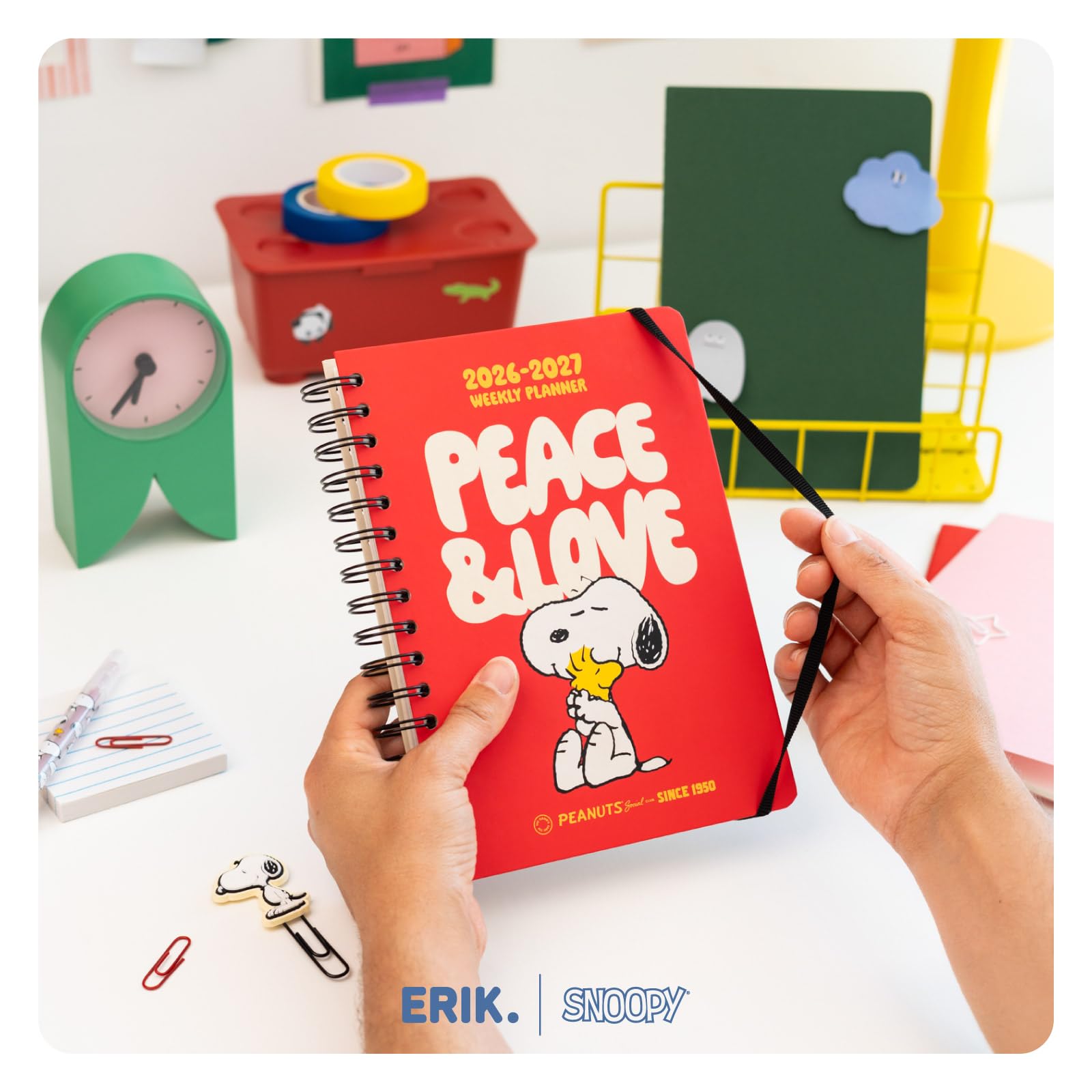 Grupo Erik A5 Academic Diary 2026-2027 Week to View - Snoopy Gifts for Dog Lovers | Back to School Planner 2026-2027, Mid Year Diary 2026 2027, A5 Weekly Planner | Snoopy Stationery, Dog Stationery