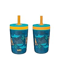 Vista 18 de Zak Designs - Juego de vasos Disney Kelso de 15 onzas (Ratón Minnie) con tapa atornillada a prueba de fugas y popote, hecho de plástico duradero