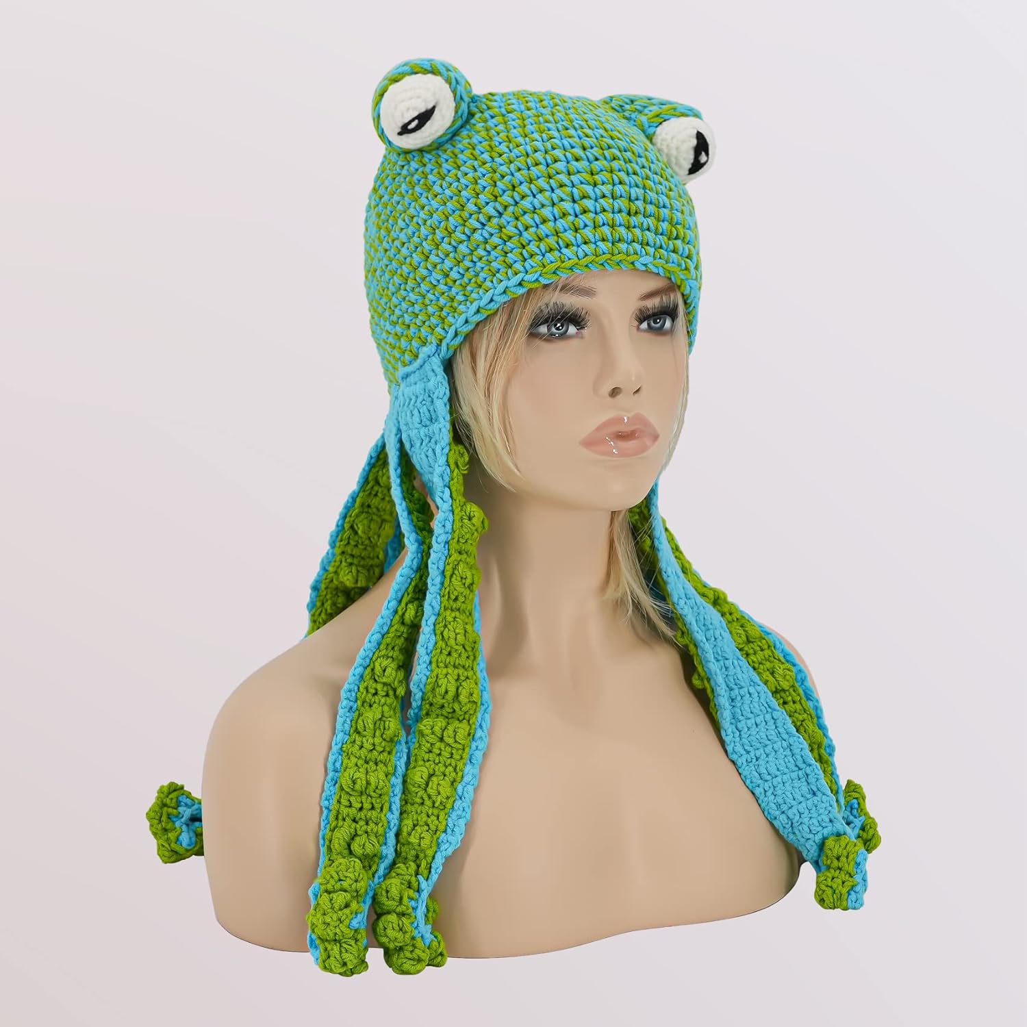 Knitted Winter Beanie - Unique Octopus Hat, Soft and Warm Hand Weave for Women and Men