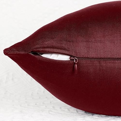 Miniatura 6 de Coddsmz Paquete de 6 fundas de almohada decorativas 100% algodón, fundas de cojín cuadradas sólidas para el hogar, cama, sofá, Halloween, Navidad,