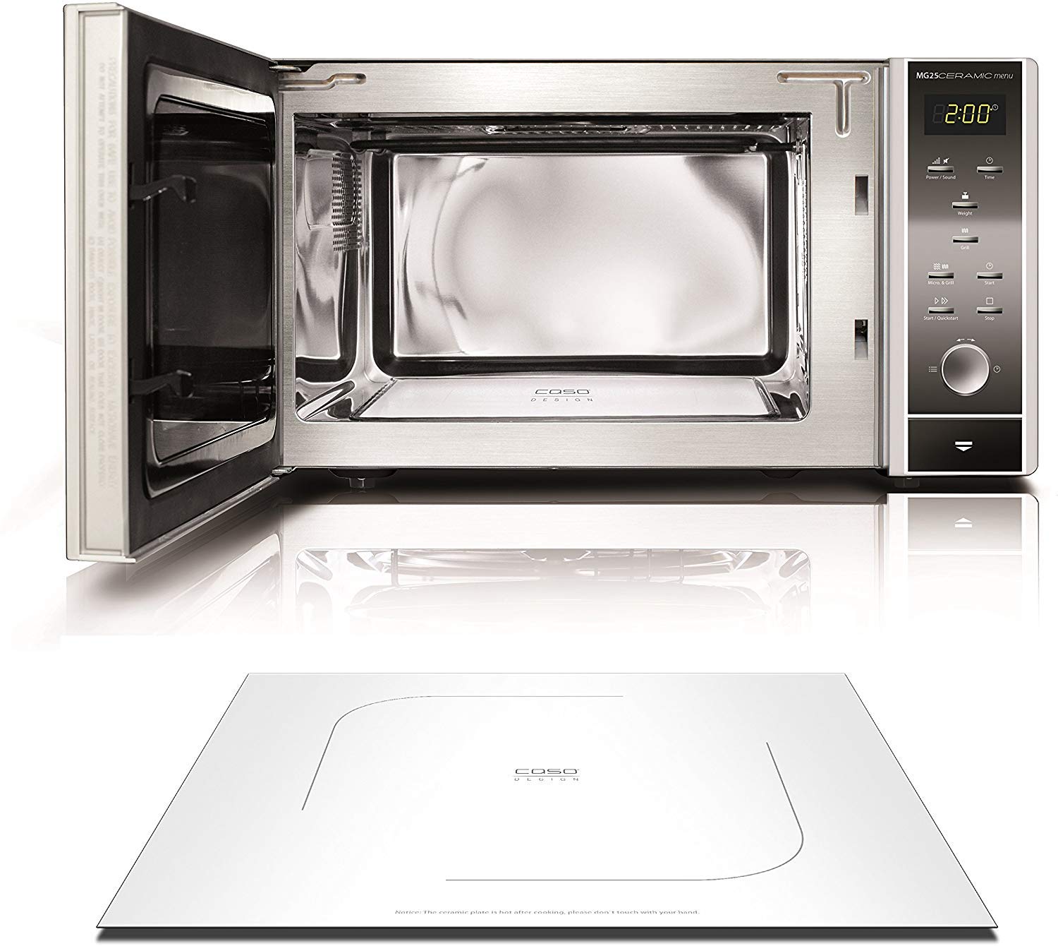 Caso MG 25 Comptoir Micro-onde combiné 25 L 900 W Argent