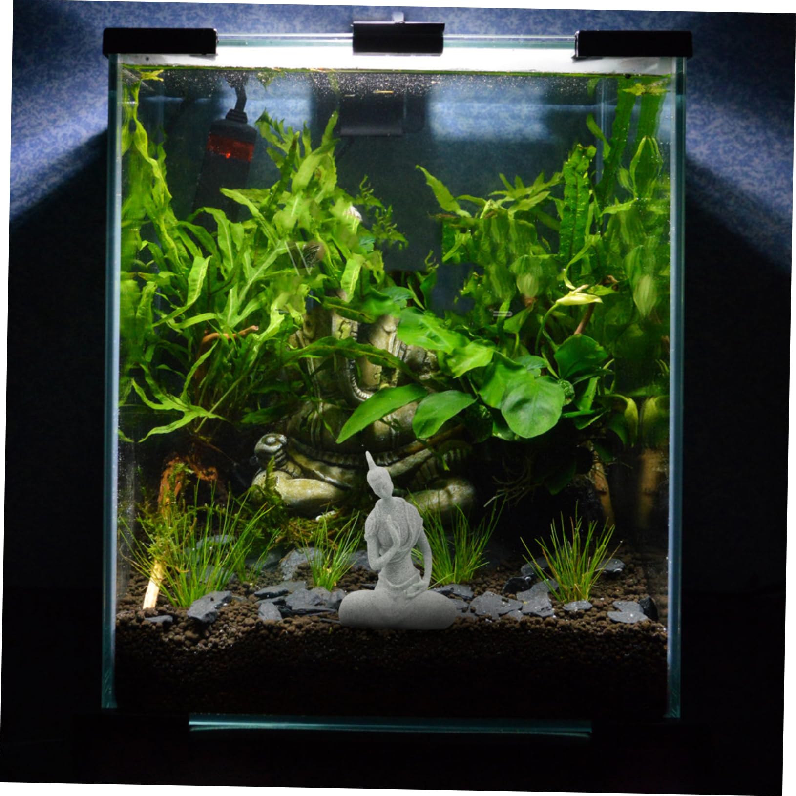 Sosoport 5 Uds Estatua De Buda Paisajismo del Tanque De Peces Estatuas Luz del Acuario Estatuilla Escultura De Terrario Accesorios De Acuario Esqueleto Juguete De Aire Accesorios para