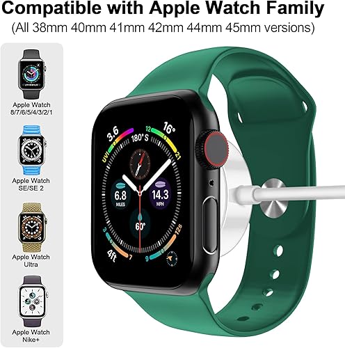 Vista 23 de Cargador magnético de carga rápida para Apple Watch, carga inalámbrica magnética compatible con iWatch Series Ultra/10/9/8/7/6/SE/SE2/5/4-[3.3 pies]