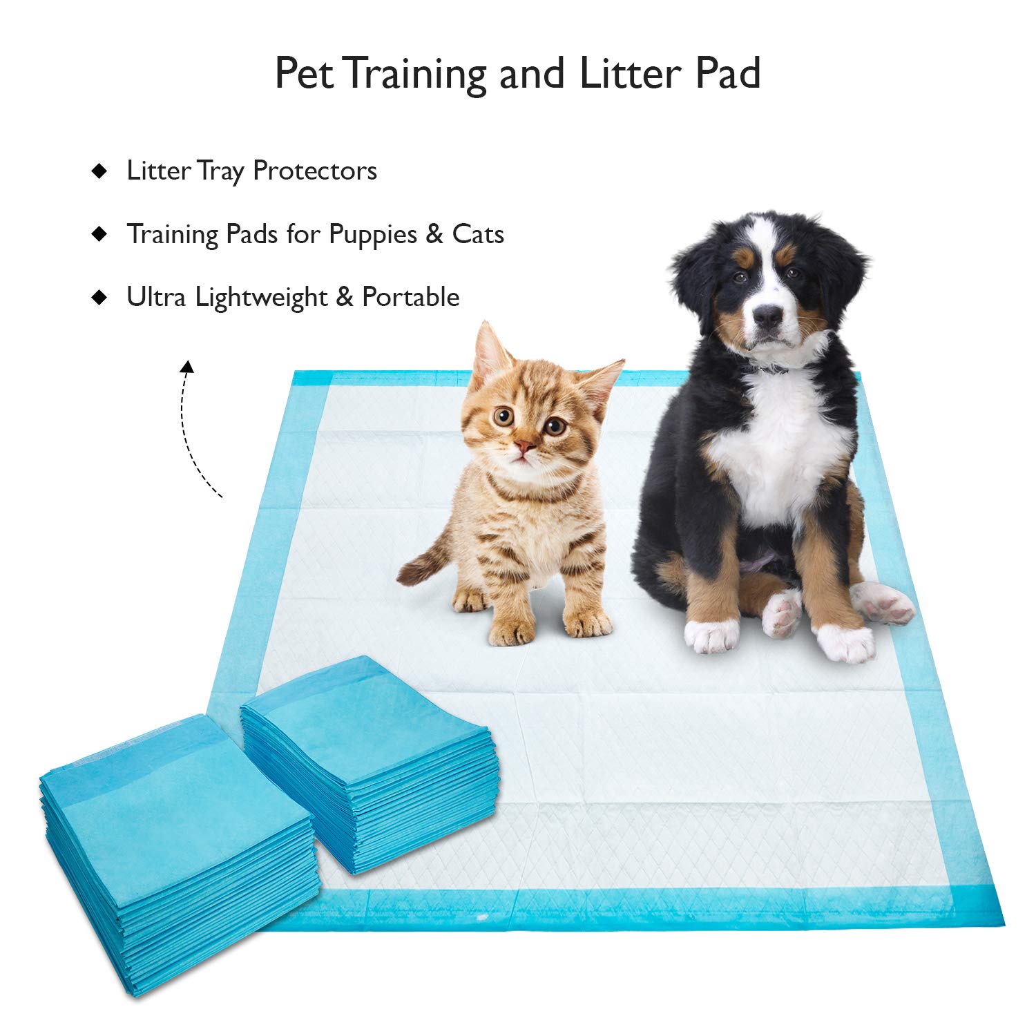 ProCure Pads Arena para Gatos Ligeros, 500 cuentan - 12" x 17" Disposable Cachorro Pads - absorbancia de luz, empapadores a Prueba de Agua -