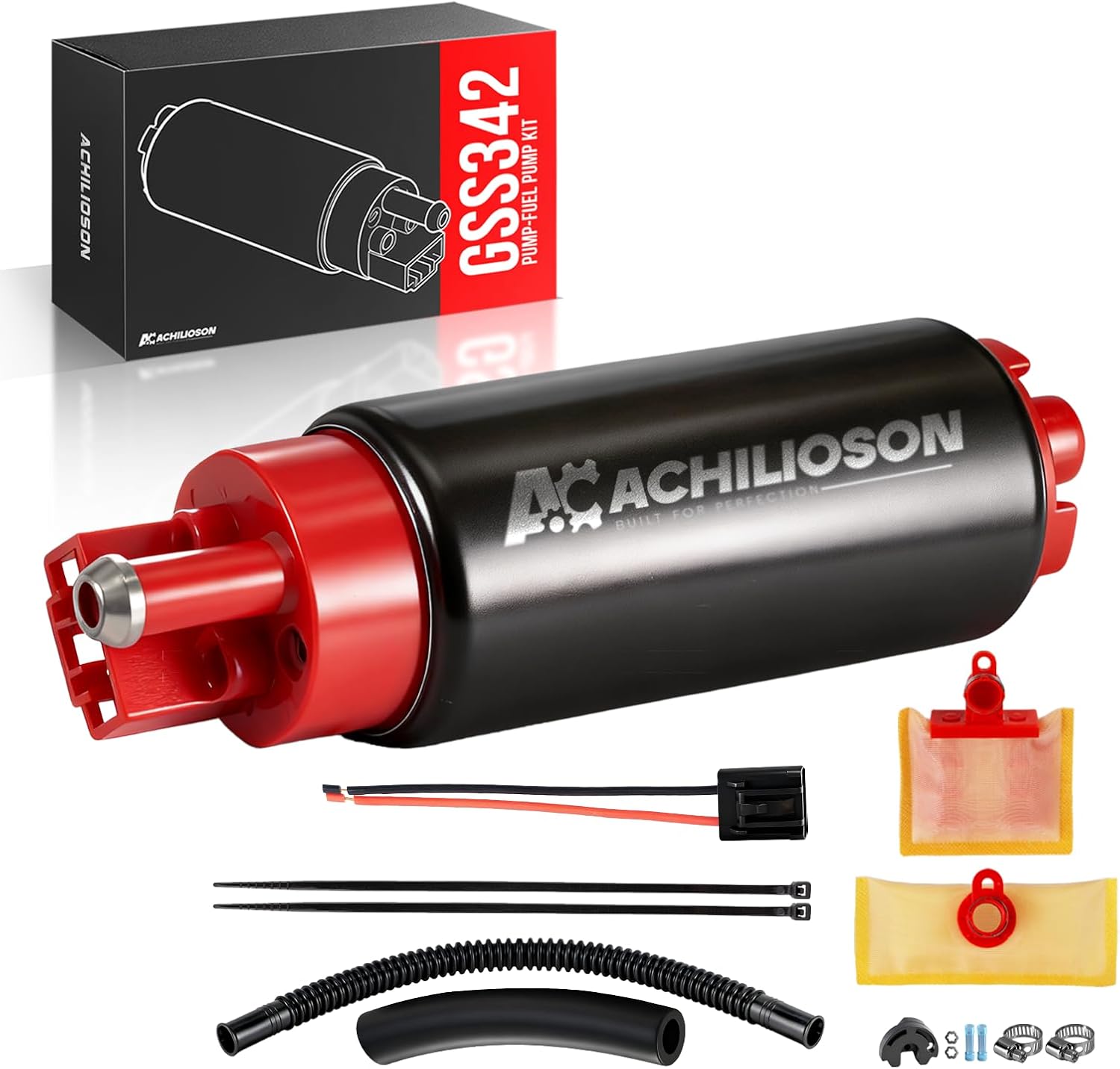 GSS342-340LPH 40PSI-High Performance Fuel Pump-fuel pump kit Replaces 255LPH GSS342, Upgrades for E8229 E2068 E8213 EFP382Ad