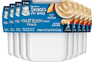 Stoneyfield Organic Baby Food, Yogurt, Peach, 4 Oz Tubs (Pack of 2)