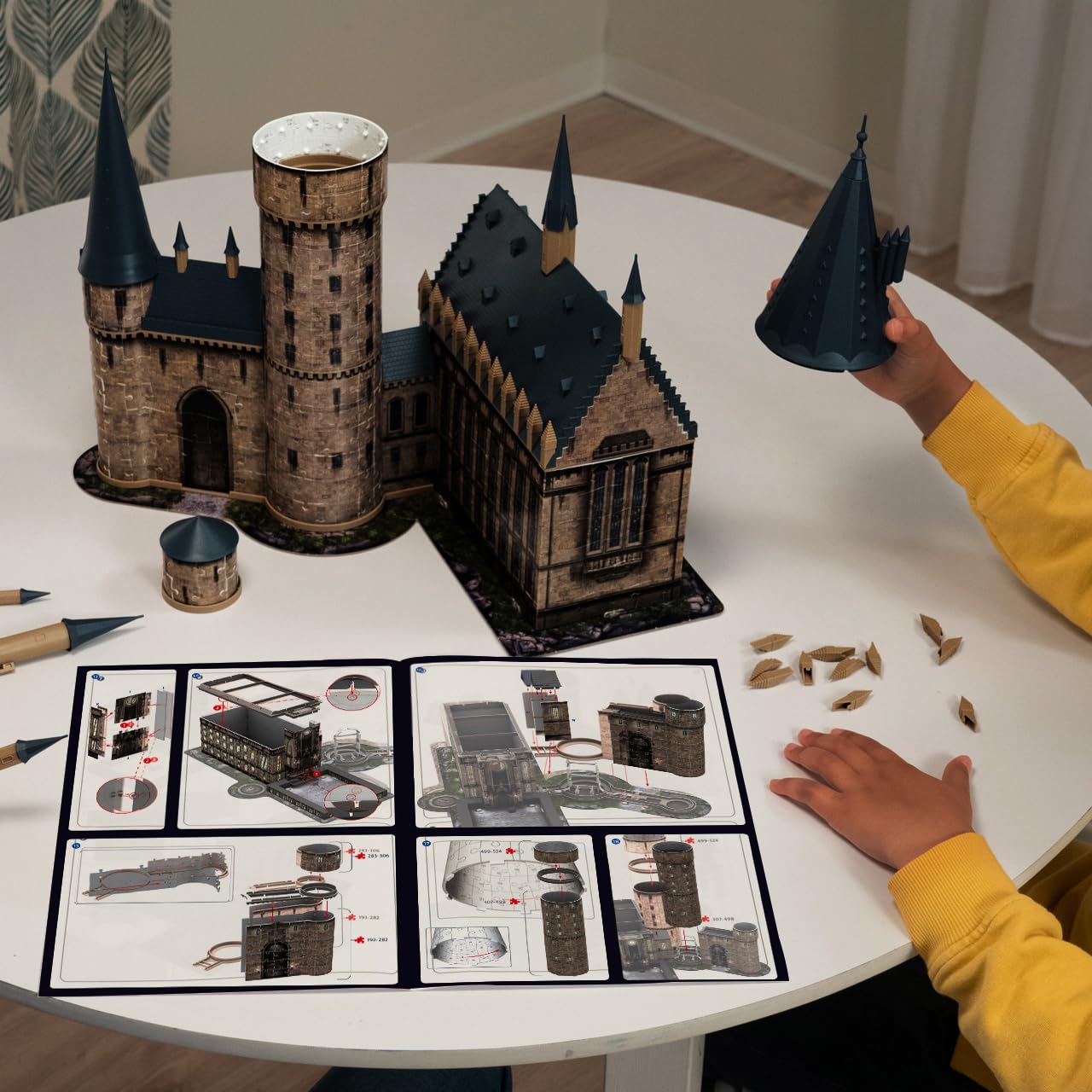 Ravensburger 3D Puzzle 11550 - Harry Potter Hogwarts Schloss & 3D Puzzle 11551 - Harry Potter Hogwarts Schloss