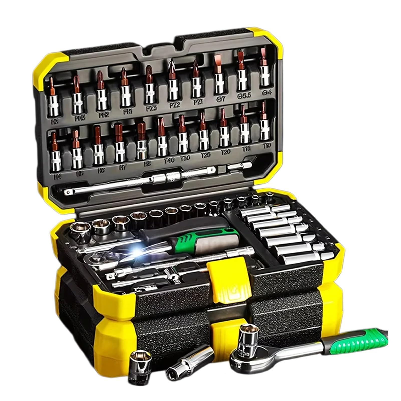 Rynzo Tool Set Wrench Set with Storage Case, Suitable for Automotive Maintenance and Home Use