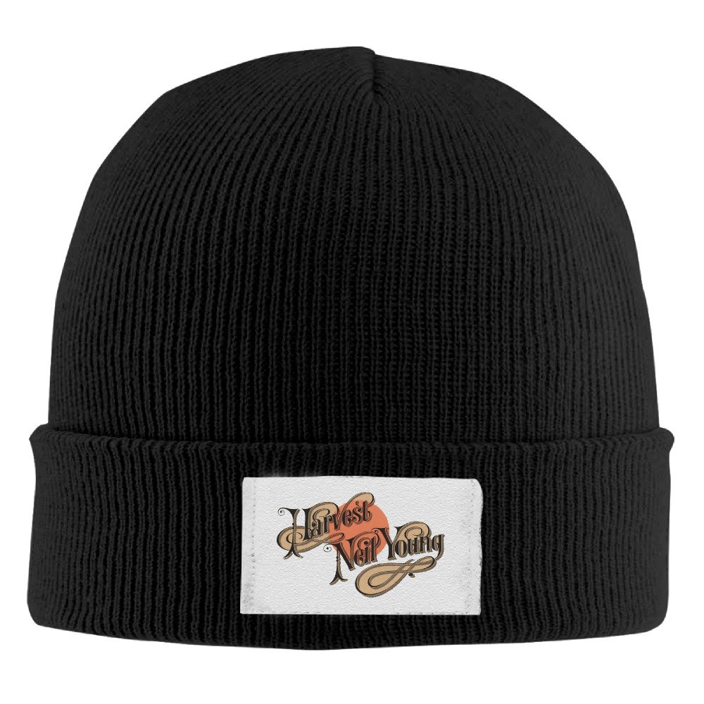 Neil Young Unisex Funny Black Wool Winter Knit Hats One Size Apparel