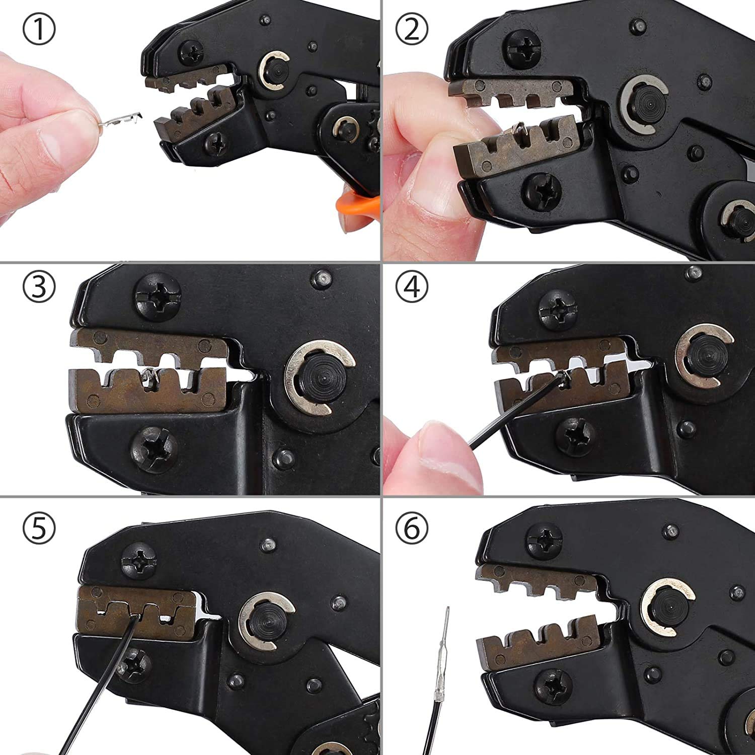 Connettori Dupont 620 Pezzi Pinza Crimpatrice SeKi Per Connettori Dupont - Set Completo Da 620 Pezzi, Per Cavi 0.25-1.0 Mm² Pinza Per Cavi 0.25-1.0 Mm2 - Foto 7